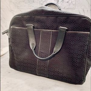 COACH Signature Canvas Laptop/Messenger Bag
